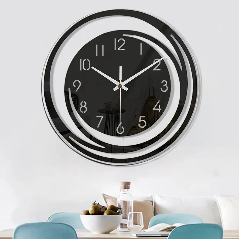 Stort Vægur Minimalistisk Design med Tavs Drift til Stue og Kontor 3