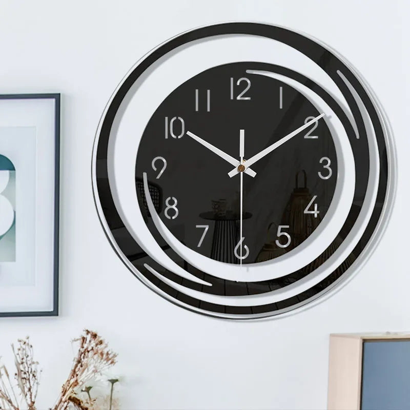 Stort Vægur Minimalistisk Design med Tavs Drift til Stue og Kontor 4