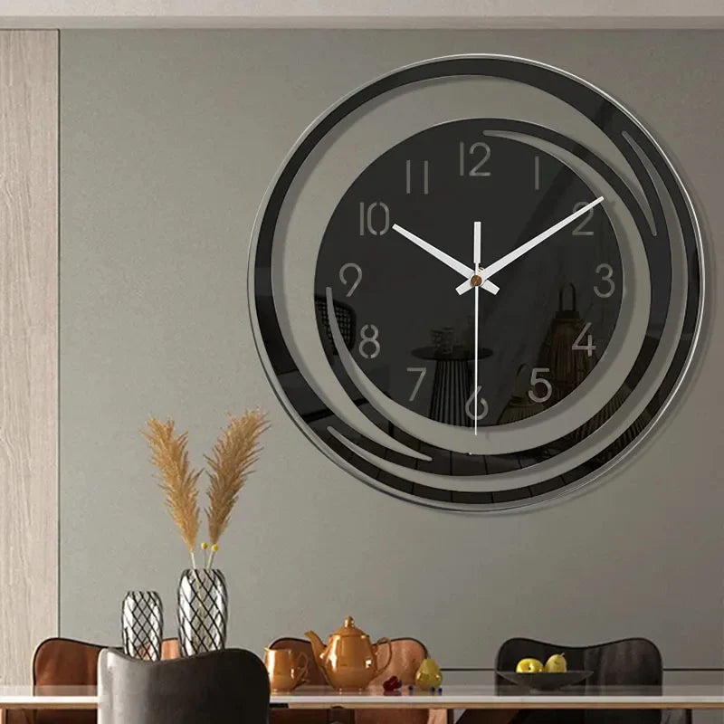 Stort Vægur Minimalistisk Design med Tavs Drift til Stue og Kontor 5