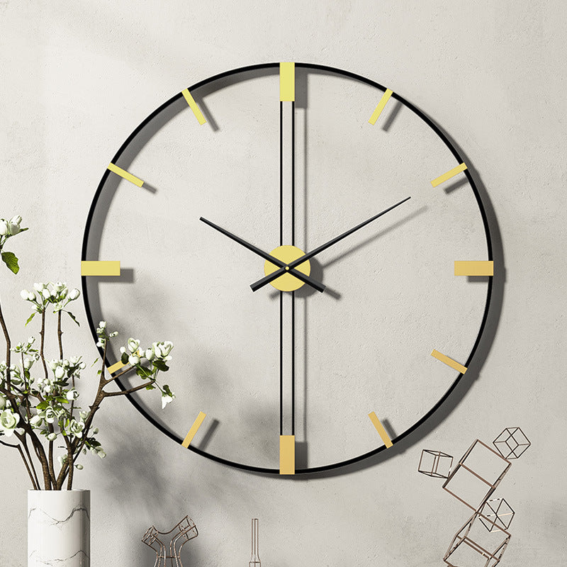 Stort Vægur med Tal til Stuen - Moderne Design 60 cm 2