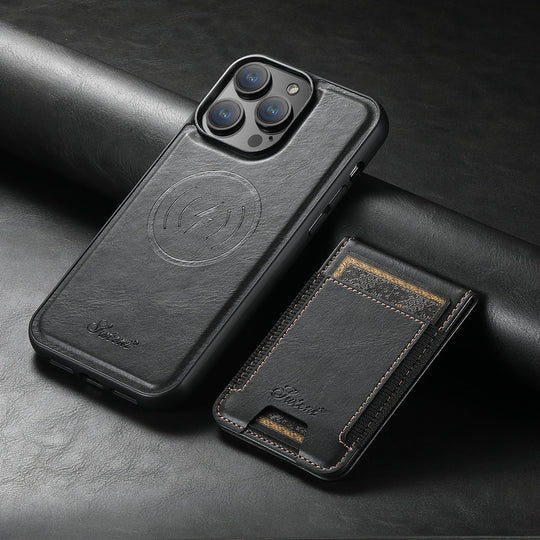 Telefoncover med Kaartholder i Læder 1