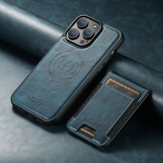 Telefoncover med Kaartholder i Læder 2