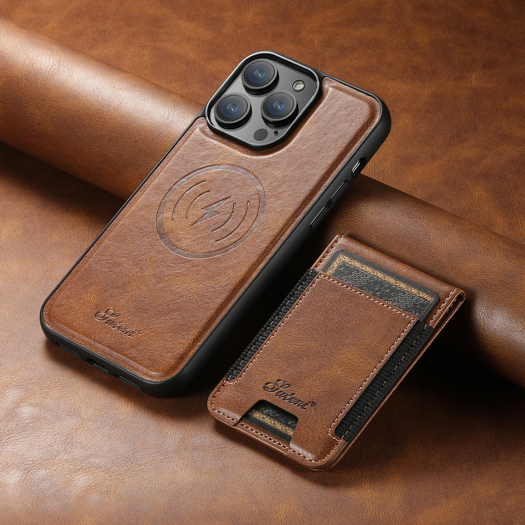 Telefoncover med Kaartholder i Læder 3