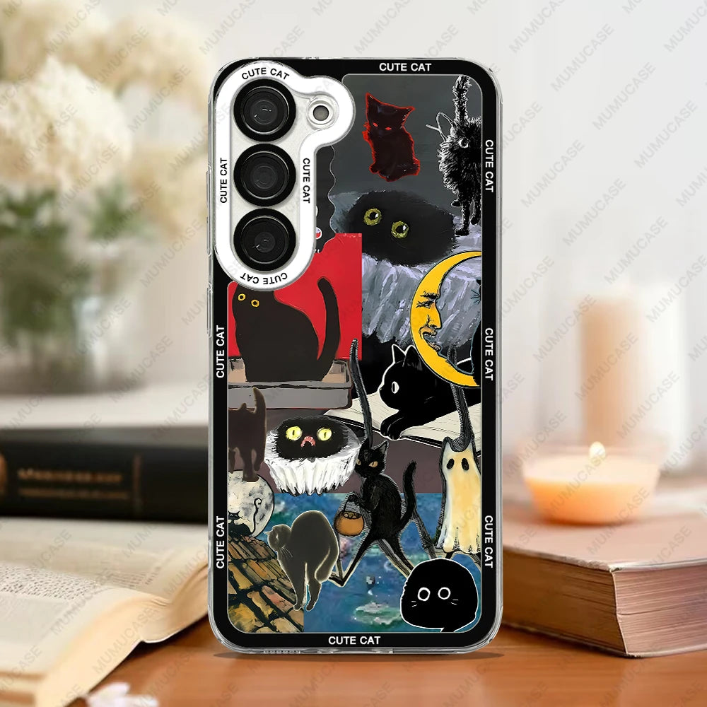 Telefoncover til Samsung Galaxy med Kat Collage Design 6