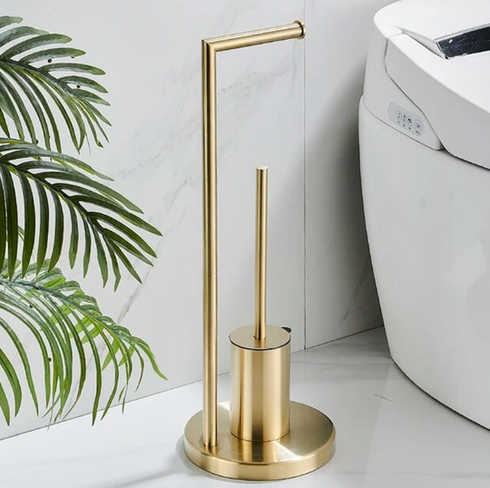 Toiletrulleholder med Integreret Børste til Moderne Badeværelse 2