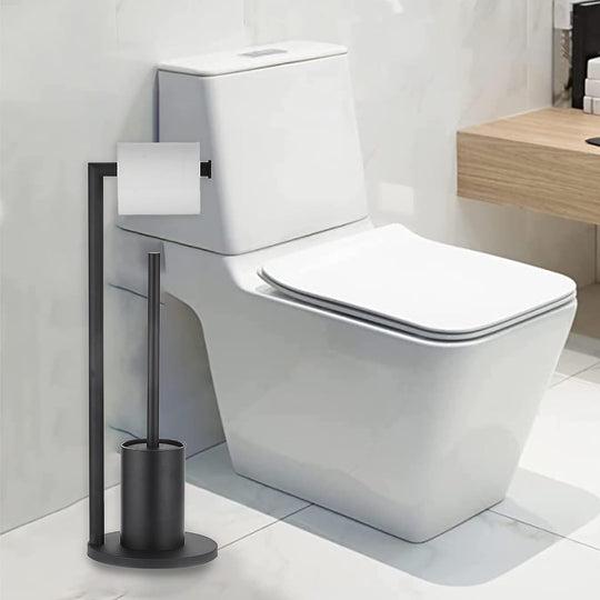 Toiletrulleholder med Integreret Børste til Moderne Badeværelse 3