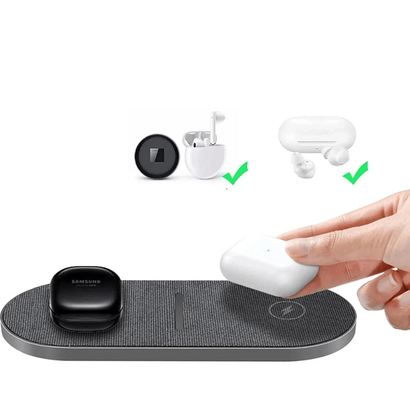 Trådløs Opladningsstation til iPhone og Samsung - Kompakt Design 4