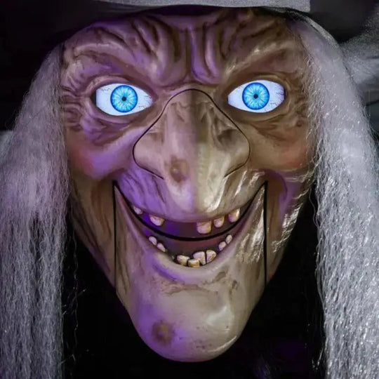 Uhyggelig Flyvende Heks Halloween Dekoration 2