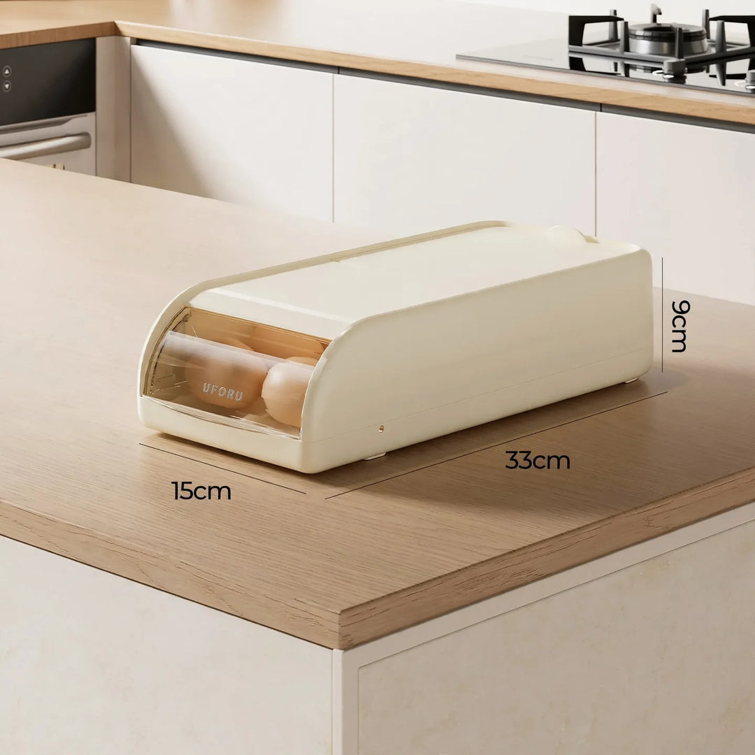 Unisex Æggeopbevaringskasse med Tætsluttende Låg og Pladsbesparende Design 0