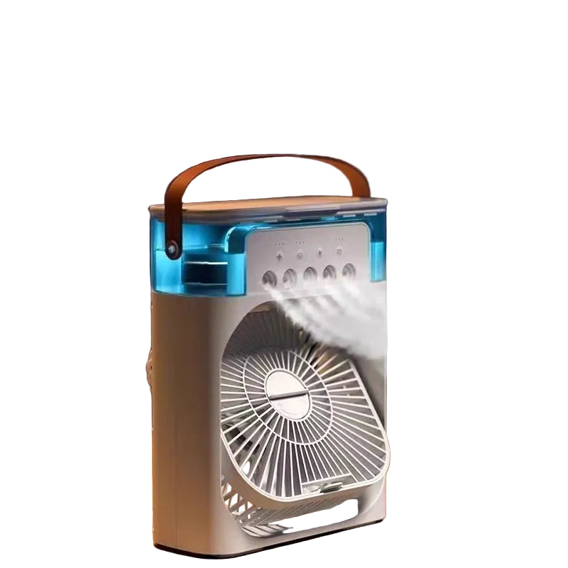 Unisex Bærbar Luftkøler med Ventilator og Luftfugter, 3-i-1 Multifunktionel Design 0