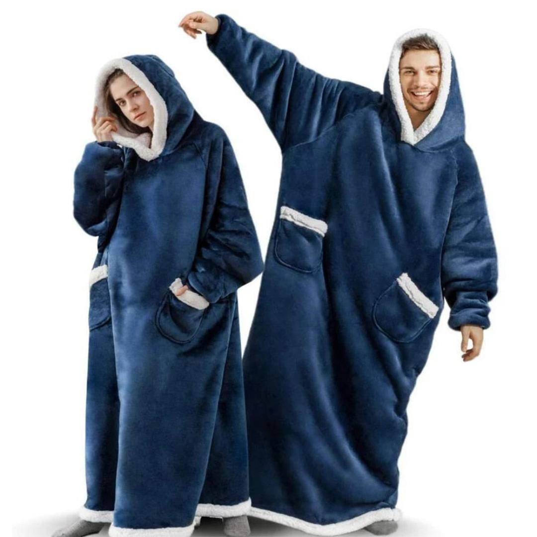 Unisex Bærbart Tæppe med Hætte 1