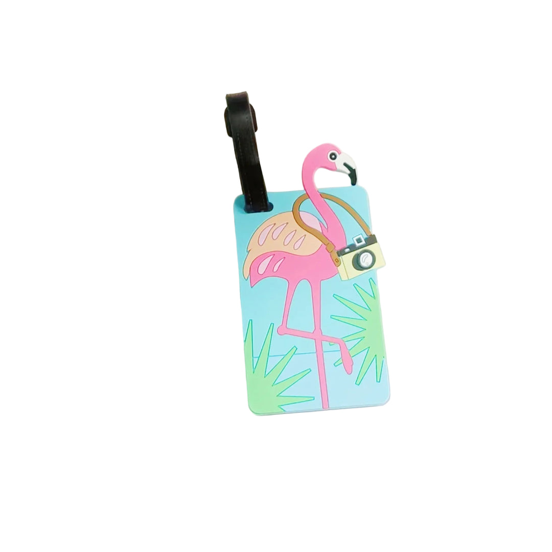Unisex Bagagemærke med Flamingo Design 0
