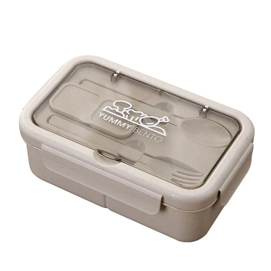 Unisex Bento-madkasse med lufttæt forsegling og ruminddeling 4