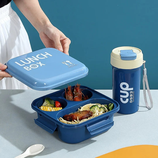 Unisex Bento Box med Flere Rum til Madopbevaring 2