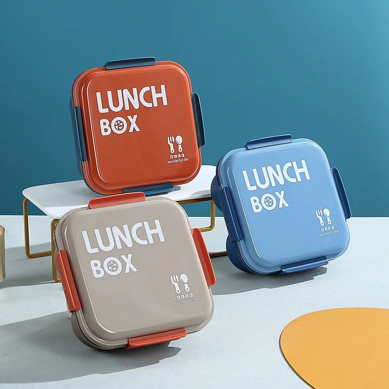 Unisex Bento Box med Flere Rum til Madopbevaring 3