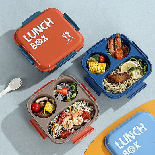 Unisex Bento Box med Flere Rum til Madopbevaring 4