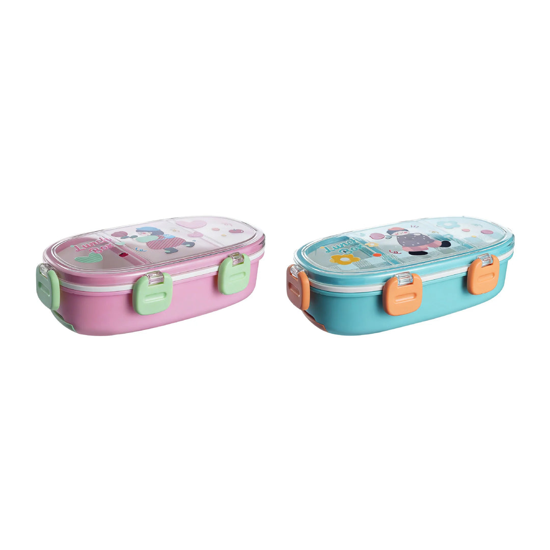 Unisex Bento Madkasse Med Flere Rum og Sjovt Design 7