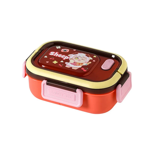 Unisex Bento Madkasse med Dyretema og Flere Rum 5