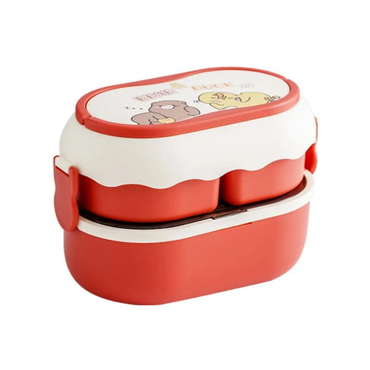 Unisex Bento Madkasse med Figurdesign og Flere Rum 2