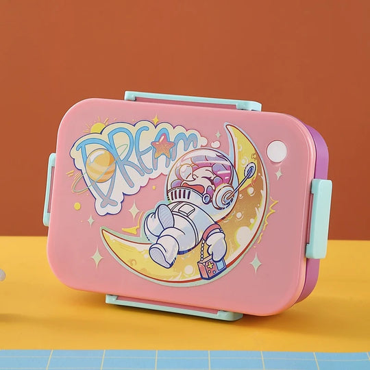 Unisex Bento Madkasse med Figurer og Flere Rum 8