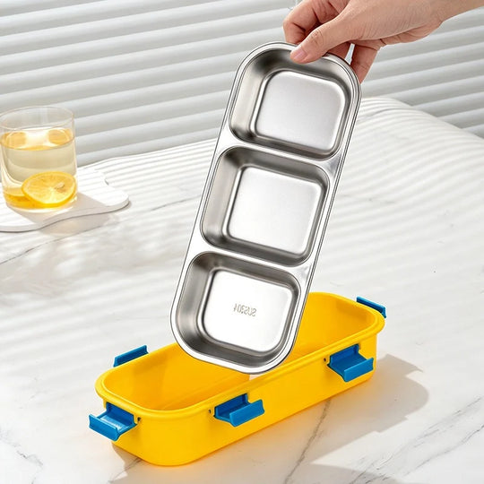 Unisex Bento Madkasse med Flere Rum og Dyremotiv 2
