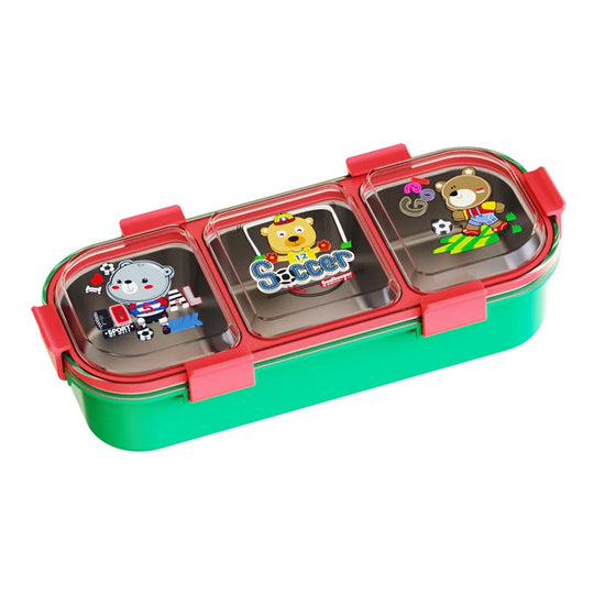 Unisex Bento Madkasse med Flere Rum og Dyremotiv 5
