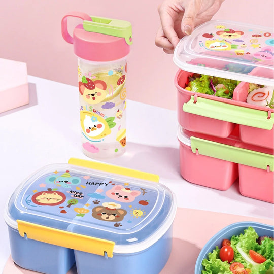 Unisex Bentoboks med Flere Rum og Temadesign 0