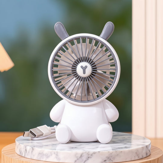 Unisex Bordventilator Kompakt Figurdesign USB-drevet Støjsvag 24
