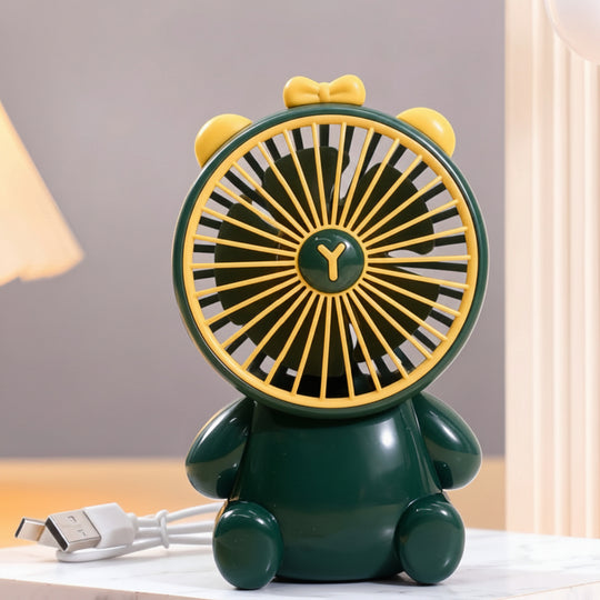 Unisex Bordventilator Kompakt Figurdesign USB-drevet Støjsvag 4