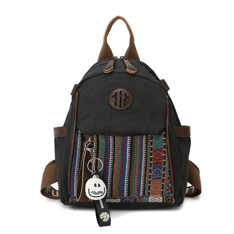 Unisex Canvas Rygsæk Funktionel Design 0