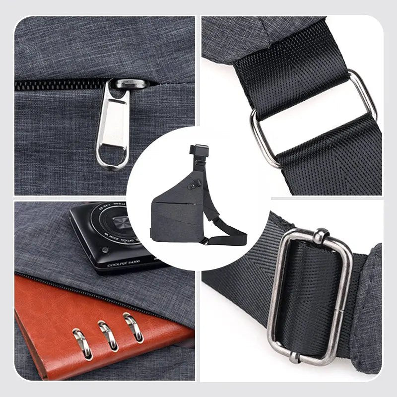Unisex Daglig Taske med Tyverisikring Moderne Design 2