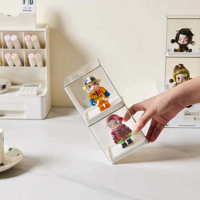 Unisex Displayboks Stabelbar med Aftageligt Låg 2