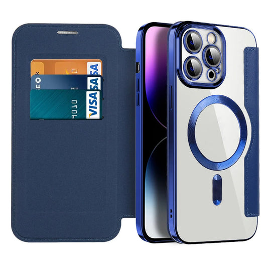 Unisex Flip-Cover til Telefon med Kortholder og Magnetisk Lukning 0