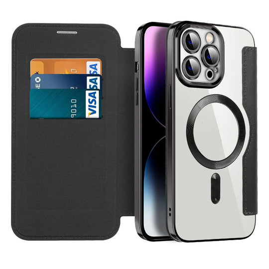 Unisex Flip-Cover til Telefon med Kortholder og Magnetisk Lukning 1