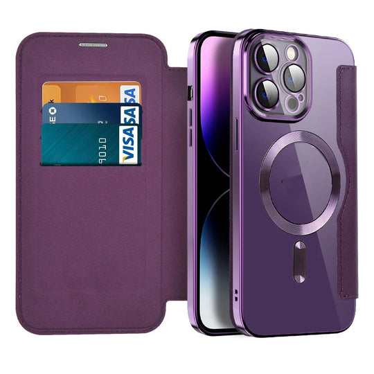 Unisex Flip-Cover til Telefon med Kortholder og Magnetisk Lukning 2