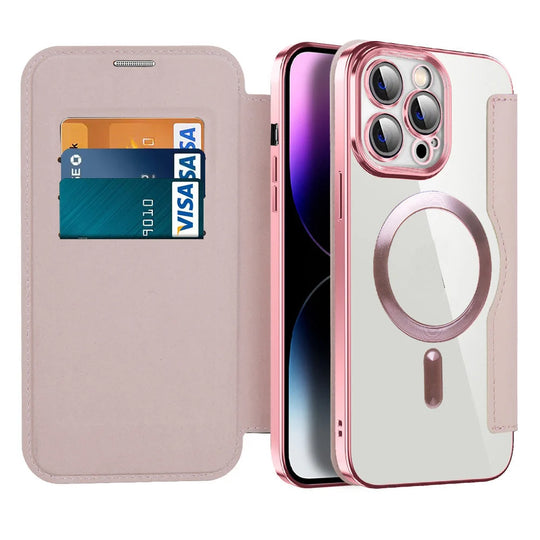 Unisex Flip-Cover til Telefon med Kortholder og Magnetisk Lukning 5
