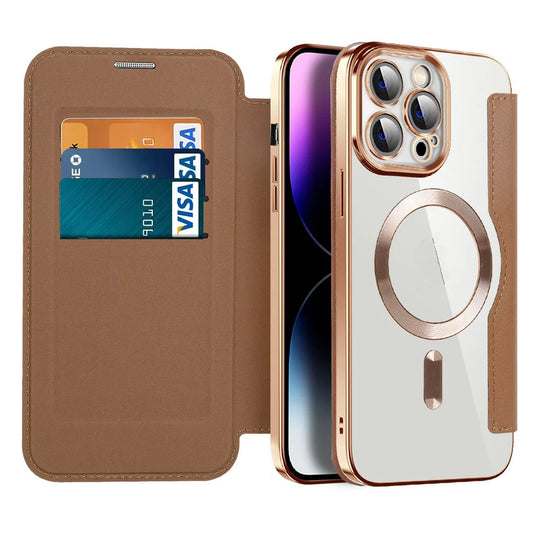 Unisex Flip-Cover til Telefon med Kortholder og Magnetisk Lukning 6
