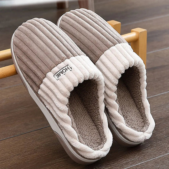 Unisex Hjemmesko Stribet Design Komfortabel Slip-On 2