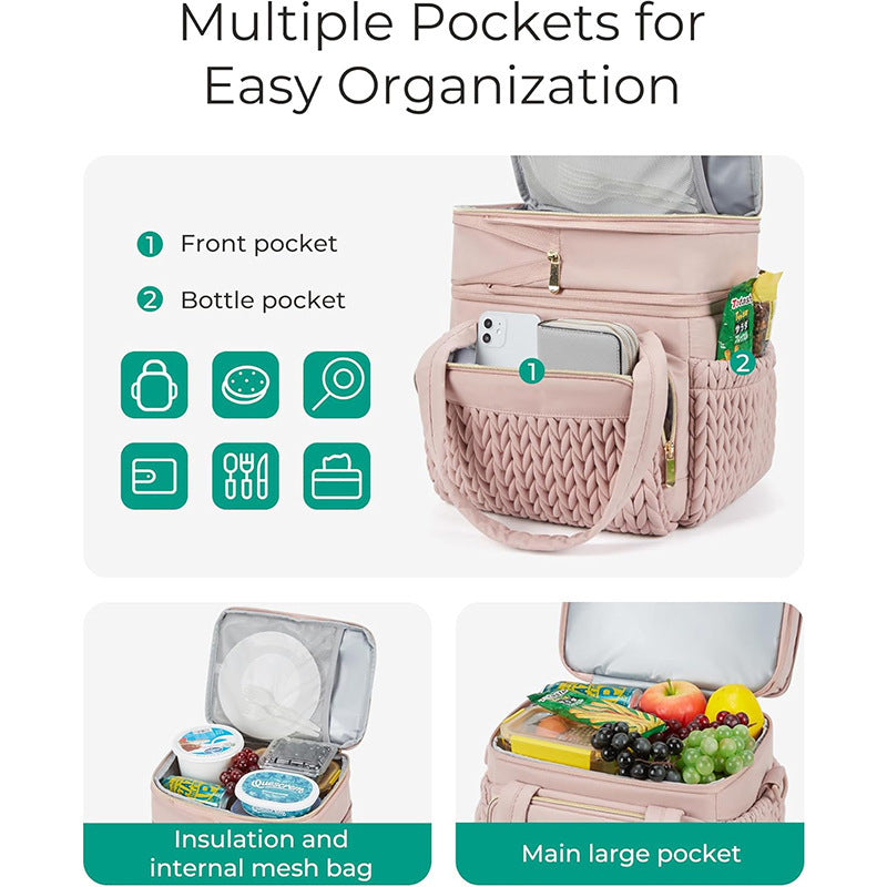 Unisex Isoleret Frokostkøletaske Praktisk Design 4