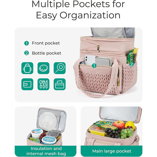 Unisex Isoleret Frokostkøletaske Praktisk Design 4