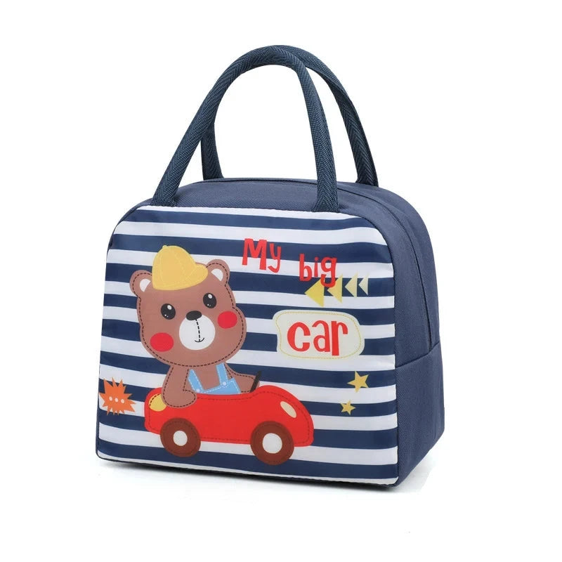 Unisex Isoleret Frokostkøletaske Praktisk Design Moderne Stribet Mønster 16