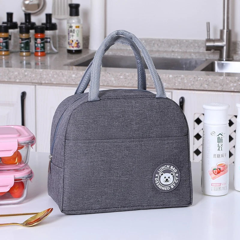 Unisex Isoleret Frokostkøletaske Praktisk Design Moderne Stribet Mønster 8