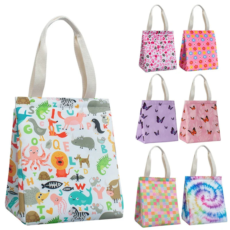 Unisex Isoleret Frokosttaske Med Sommerfugleprint 1