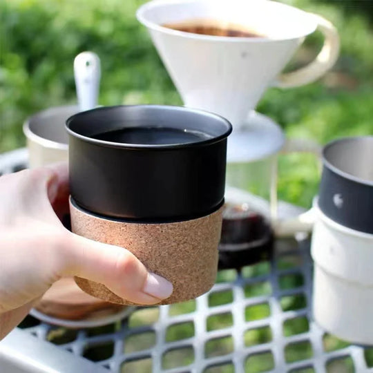 Unisex Kaffekande Rustfrit Stål Med Læderhåndtag Praktisk Design 3