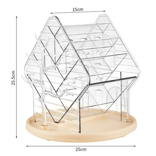 Unisex Kosmetikorganisator Roterende Husformet Design 0