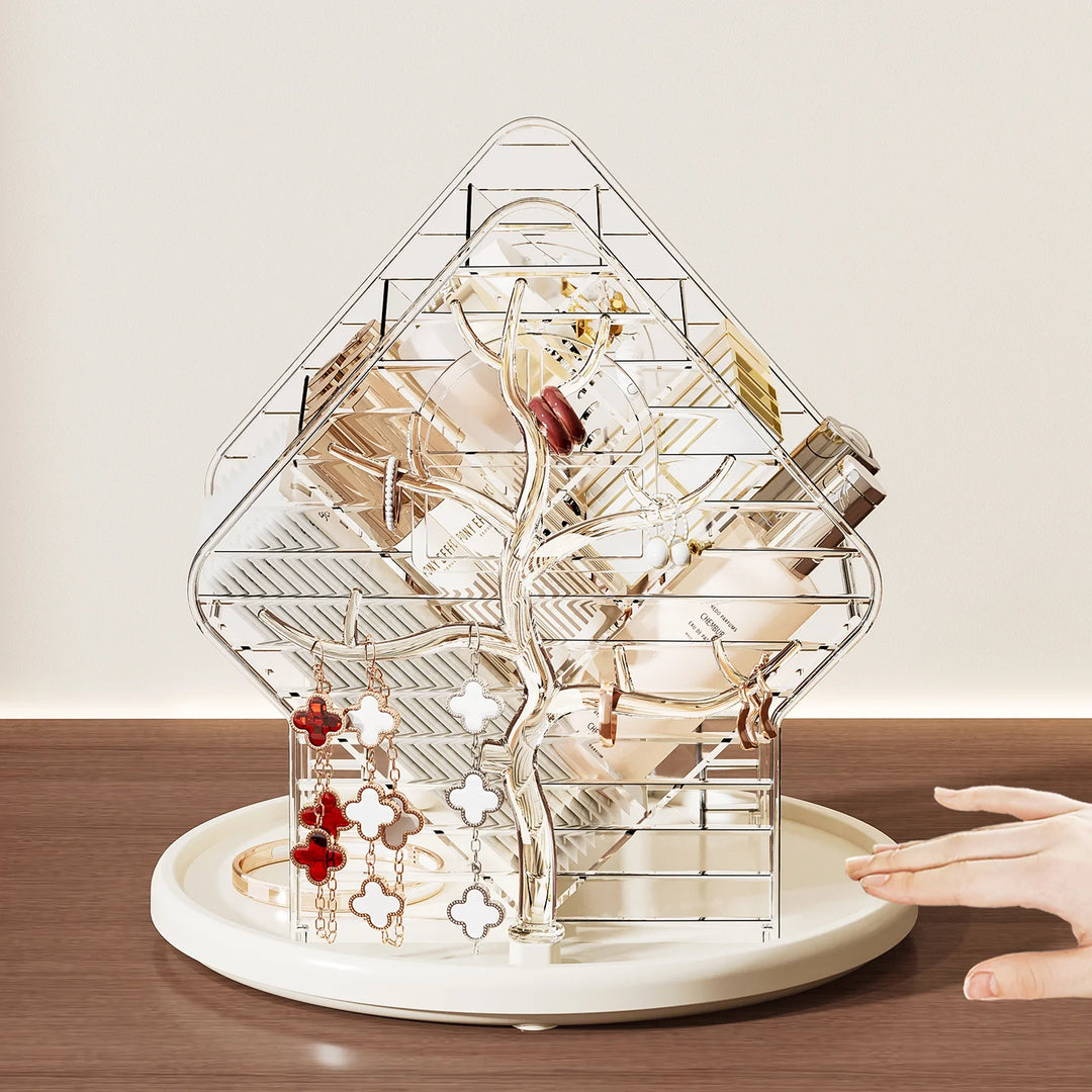 Unisex Kosmetikorganisator Roterende Husformet Design 2