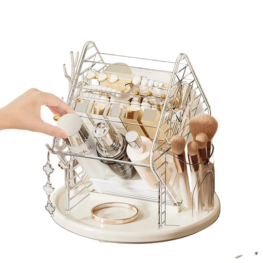 Unisex Kosmetikorganisator Roterende Husformet Design 3