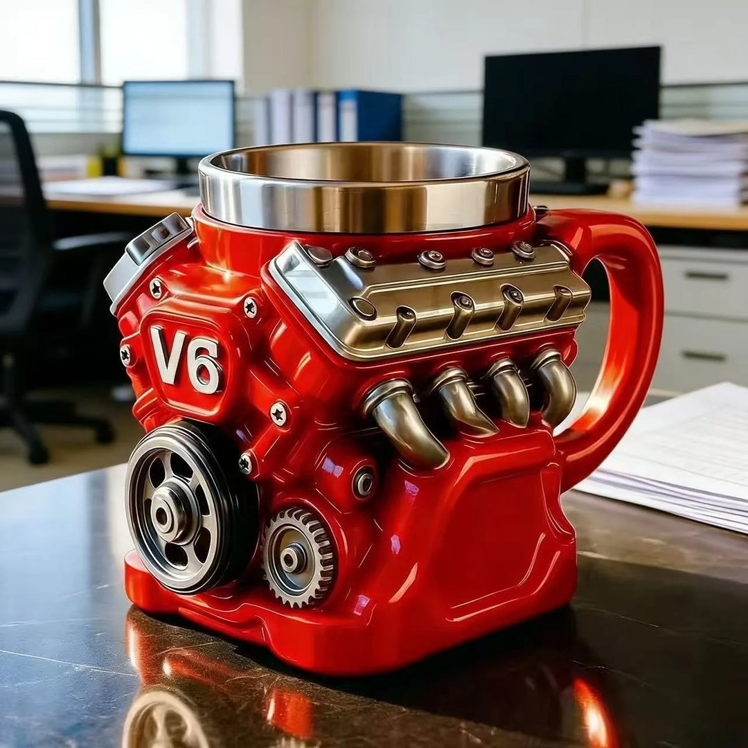Unisex Krus med V6-motordesign Kreativt Motortema 2