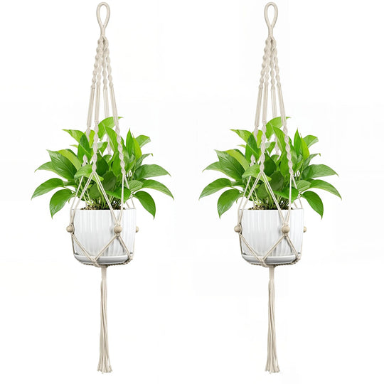 Unisex Macramé Planteophæng Håndlavet Design 0