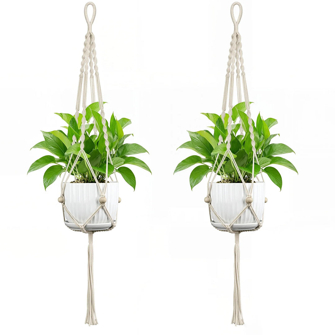 Unisex Macramé Planteophæng Håndlavet Design 5